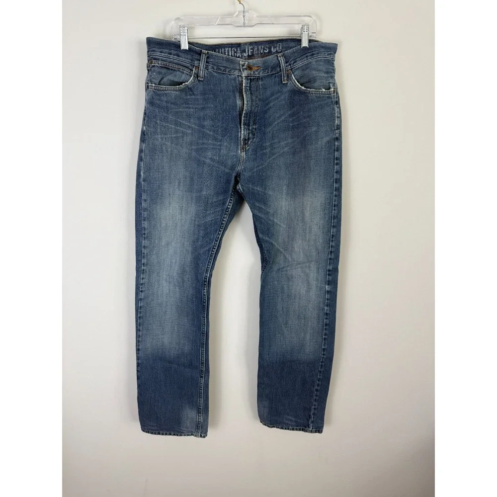 Nautica‎ Jeans Co Straight Leg Jeans Men's 36x34 Blue Denim Casual